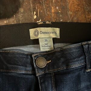 Democracy Dark Blue Wide Leg Jeans